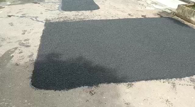 Proses Perbaikan Jalan di Jakarta