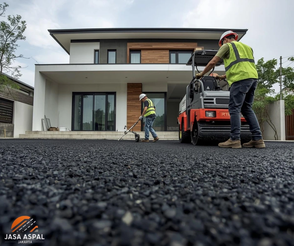 jasa aspal halaman rumah