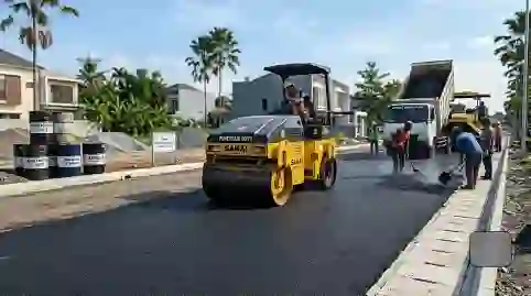 penggunaan jenis aspal penetrasi 60/70 untuk pengaspalan jalan raya kawasan komplek perumahan di kebon jeruk